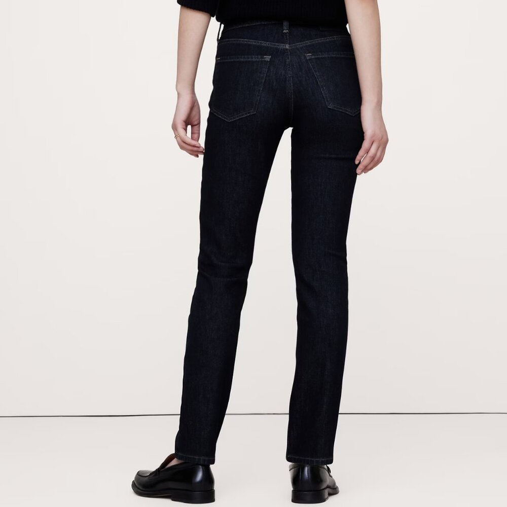 NWOT Banana Republic The Slim Jean Rinse Dark Wash size 27